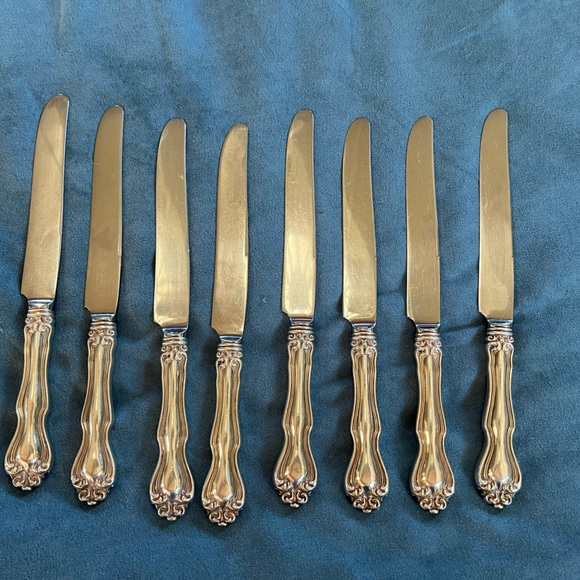 Westmoreland George and Martha sterling knives- set of 8 - Picture 2 of 3